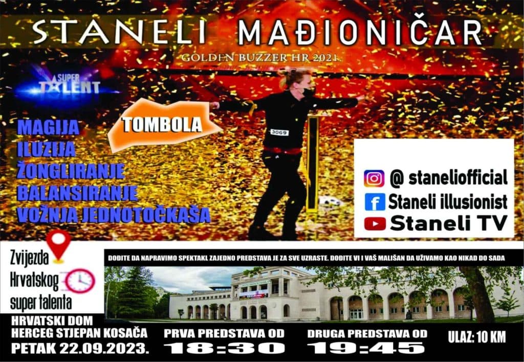 Ilustracija članka: Mađioničar Staneli priprema spektakl u Mostaru