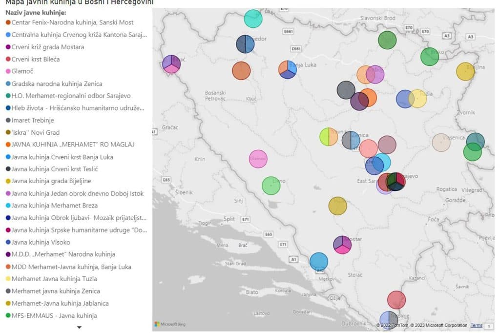 Ilustracija članka: Gotovo polovina javnih kuhinja u BiH u SŽ i ZDŽ, u ZHŽ i PŽ po jedna