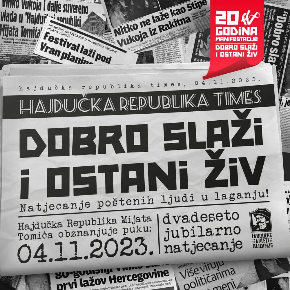Ilustracija članka: 20. jubilarno natjecanje poštenih ljudi u laganju ‘Dobro slaži i ostani živ’