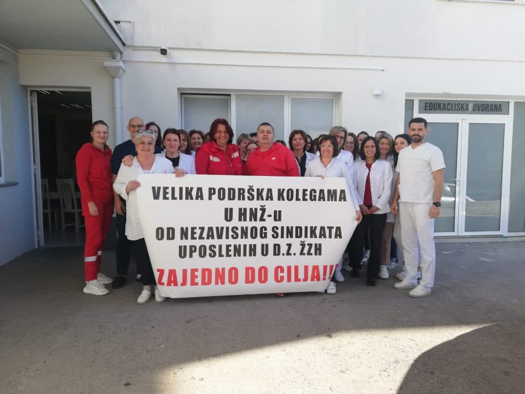 Ilustracija članka: Članovi Nezavisnog sindikata uposlenih u domovima zdravlja ŽZH iskazali punu podršku svojim kolegama u HNŽ -u.