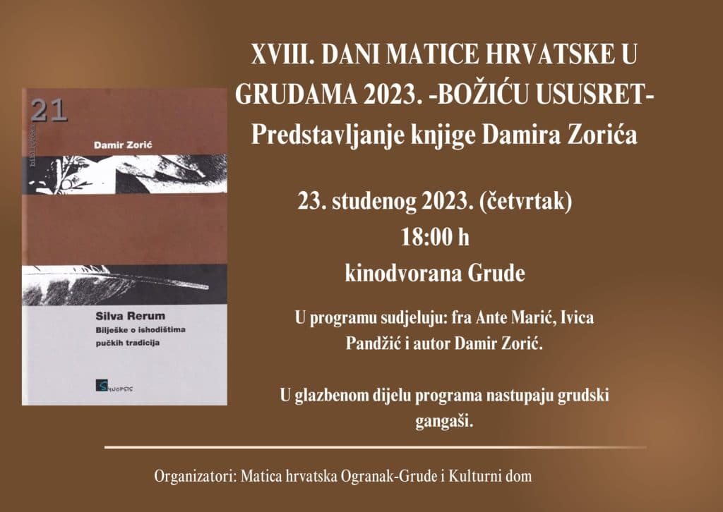 Ilustracija članka: U četvrtak započinju dani Matice hrvatske u Grudama – BOŽIĆU USUSRET –