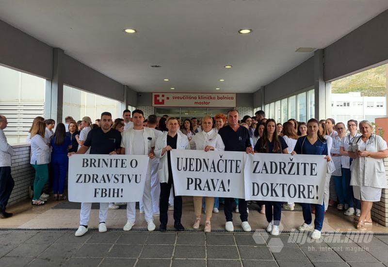 Ilustracija članka: Zdravstveni radnici u HNŽ-u od četvrtka u generalnom štrajku, primat će se samo hitni slučajevi