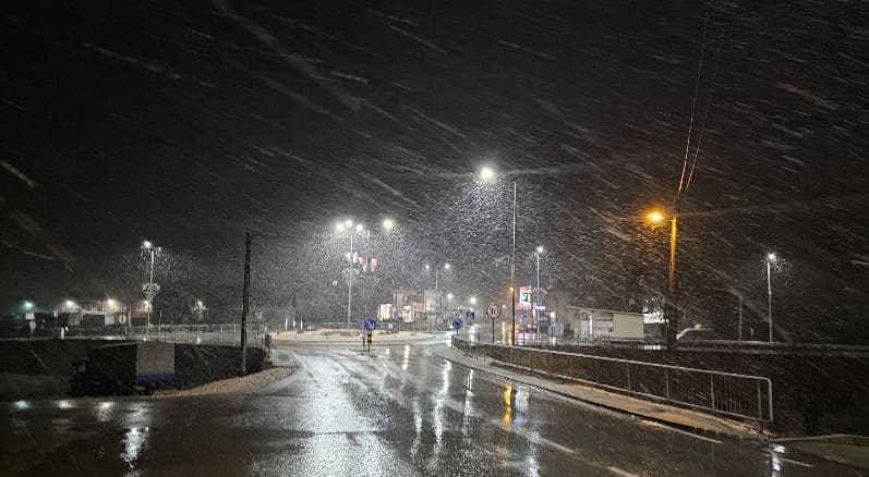 Ilustracija članka: U Grudama počeo padati prvi ovosezonski snijeg