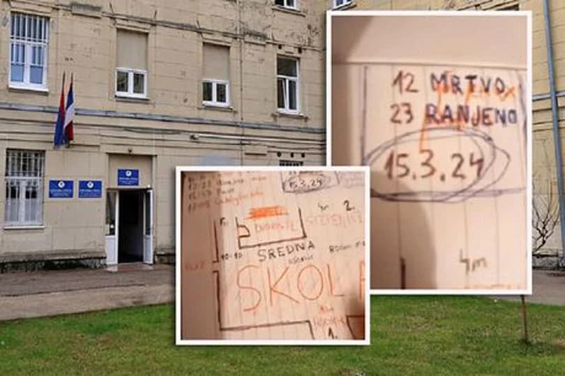 Ilustracija članka: Maloljetnik napravio plan napada na školu, popisao mrtve i ranjene