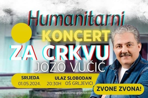 Ilustracija članka: Grljevići: Veliki humanitarni koncert Joze Vučića 1. svibnja