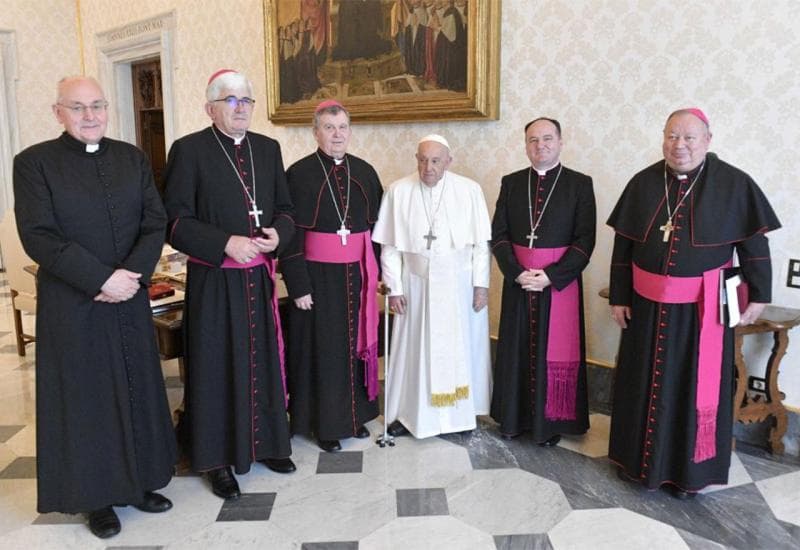 Ilustracija članka: Biskupi iz BiH s papom Franjom: Upozorili ga na prijetnje novim sukobima, razgovarali i o Međugorju