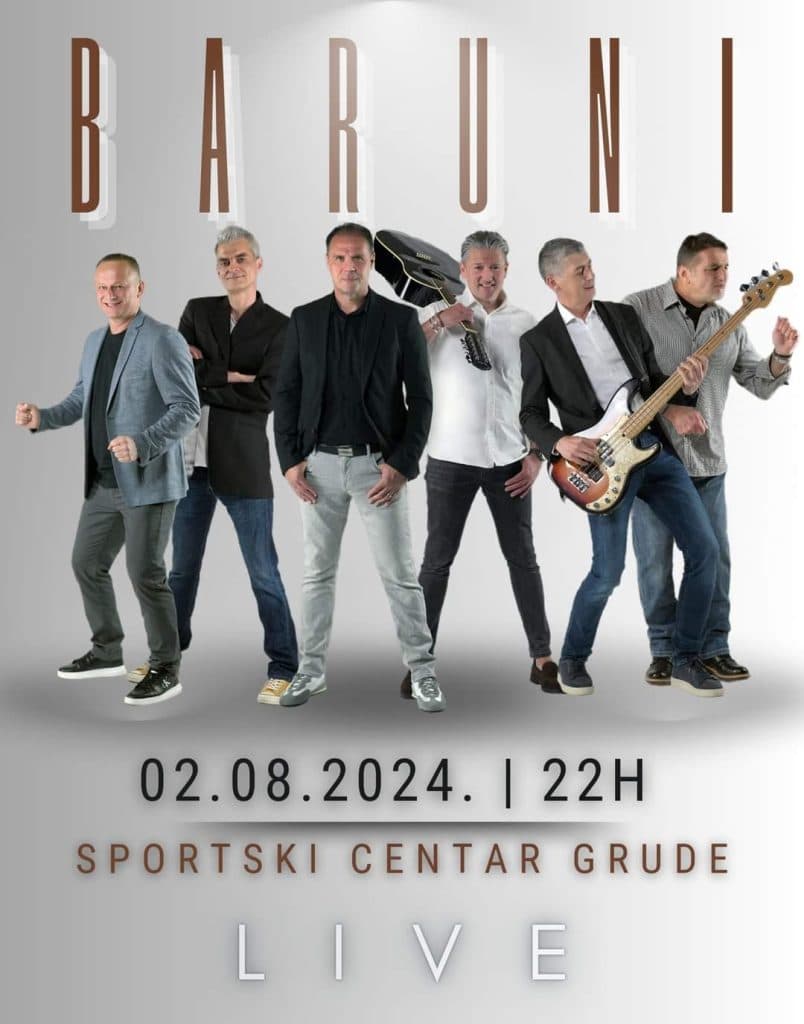Ilustracija članka: U Grudama koncert grupe Baruni