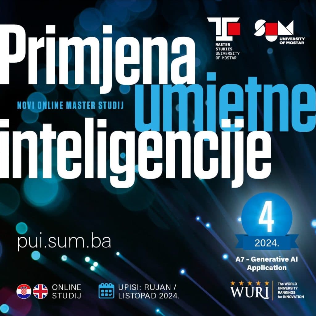 Ilustracija članka: Inovativno obrazovanje: Od jeseni na SUM-u online studij „Primjena umjetne inteligencije“