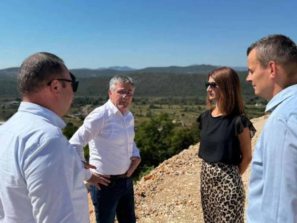 Ilustracija članka: Ministrica Katić obišla gradilište sjeverne obilaznice Gruda