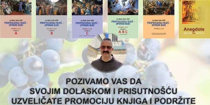 Ilustracija članka: Najava: Promocija šest knjiga fra Mate Tadića u Gorici