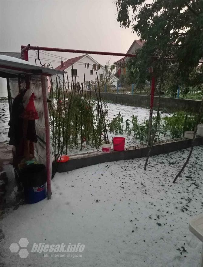 Ilustracija članka: Dijelove Hercegovine pogodilo nevrijeme, padao led, vjetar lomio sve