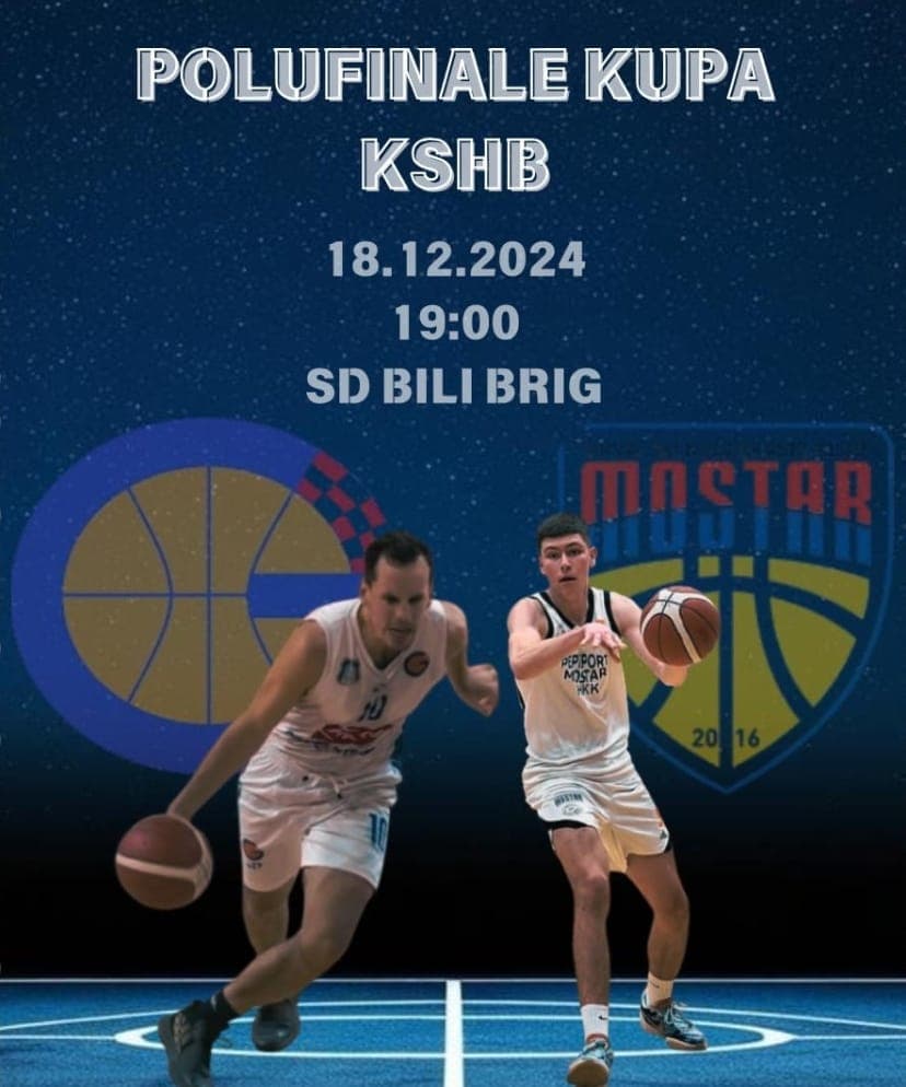 Ilustracija članka: Polufinale KUP-a KSHB: Košarkaši Gruda protiv Mostara