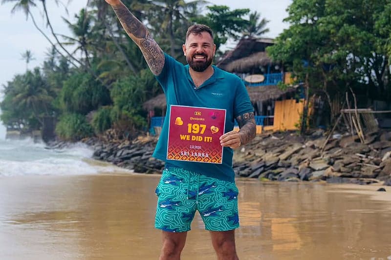 Ilustracija članka: Kristijan Iličić postao prvi Hrvat koji je posjetio sve države na svijetu