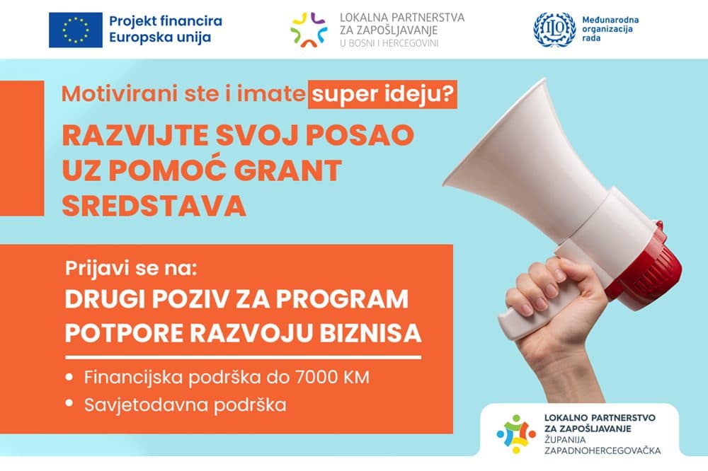 Ilustracija članka: ŽZH: Apliciraj za podršku i razvoj malih biznisa u iznosu do 7.000 KM