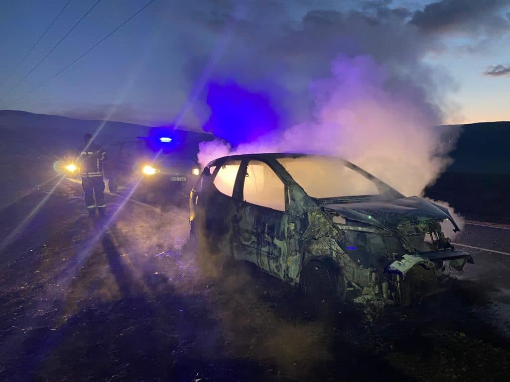 Ilustracija članka: U Grudama u potpunosti izgorio automobil