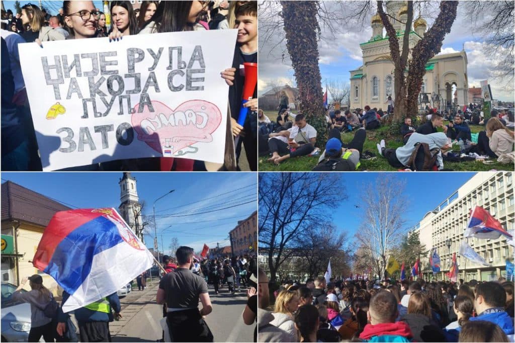 Ilustracija članka: VIDEO Srbija na nogama, kolone auta idu prema Beogradu, policija pred zgradom Skupštine: “Ovaj kriminalni režim sigurno pada!”