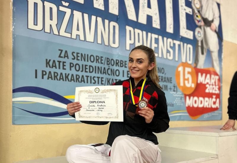 Ilustracija članka: Anđela Soldo viceprvakinja BiH u karateu!