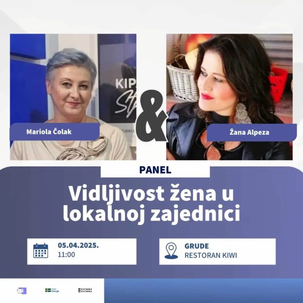 Ilustracija članka: U Grudama se organizira Okrugli stol pod nazivom “Vidljivost žena u lokalnoj zajednici”
