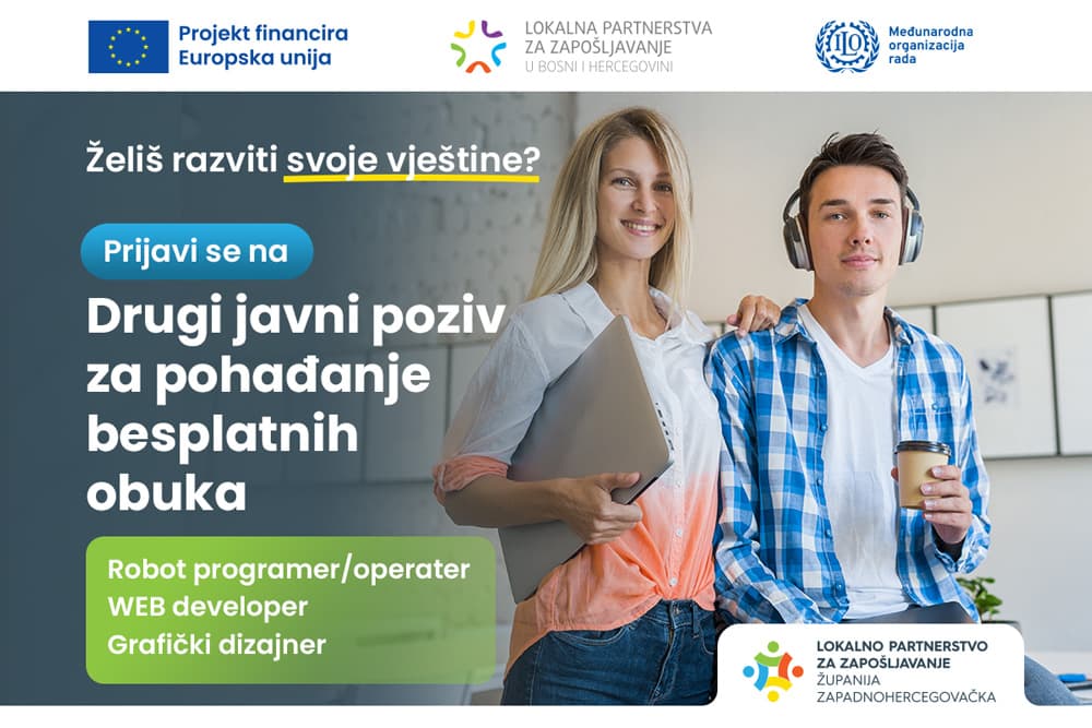 Ilustracija članka: Drugi javni poziv nezaposlenim osobama za pohađanje obuka po programima osposobljavanja