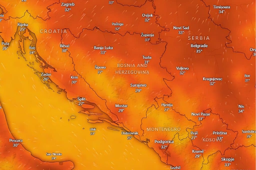 U BiH sve toplije: Temperature rastu, vrhunac toplinskog vala u nedjelju
