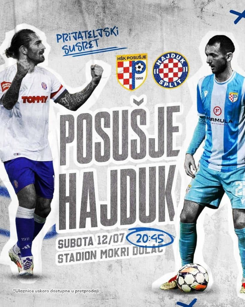 Ilustracija članka: Spektakl u Posušju: Hajduk se vraća na Mokri Dolac nakon 19 godina