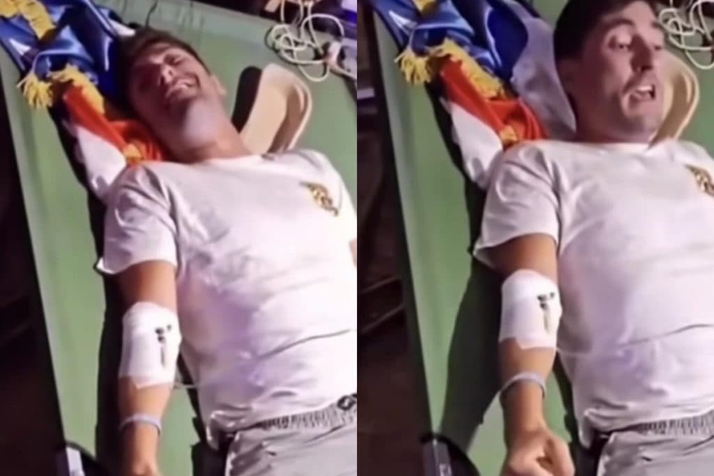 Ilustracija članka: Josip iz Imotskog postao hit: Pjeva Thompsona dok prima infuziju na Hipodromu