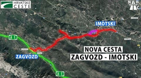 Ilustracija članka: VIDEO: Pogledajte pregled trase nove državne ceste Zagvozd – Imotski