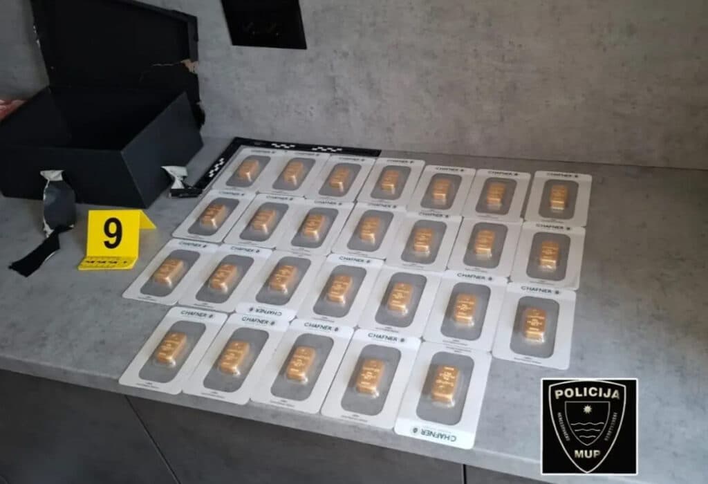 Ilustracija članka: Policijska akcija u Hercegovini: Zaplijenjeno zlato u vrijednosti preko milijun KM