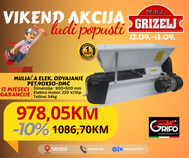 Ilustracija članka: Odlični popusti ovog vikenda u M.A.L Grizelj