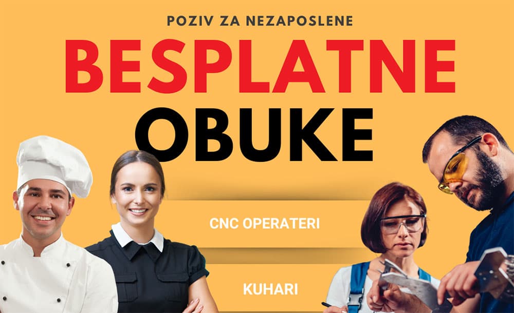 Ilustracija članka: Besplatne obuke za kuhare, sobarice i CNC operatere u Hercegovini