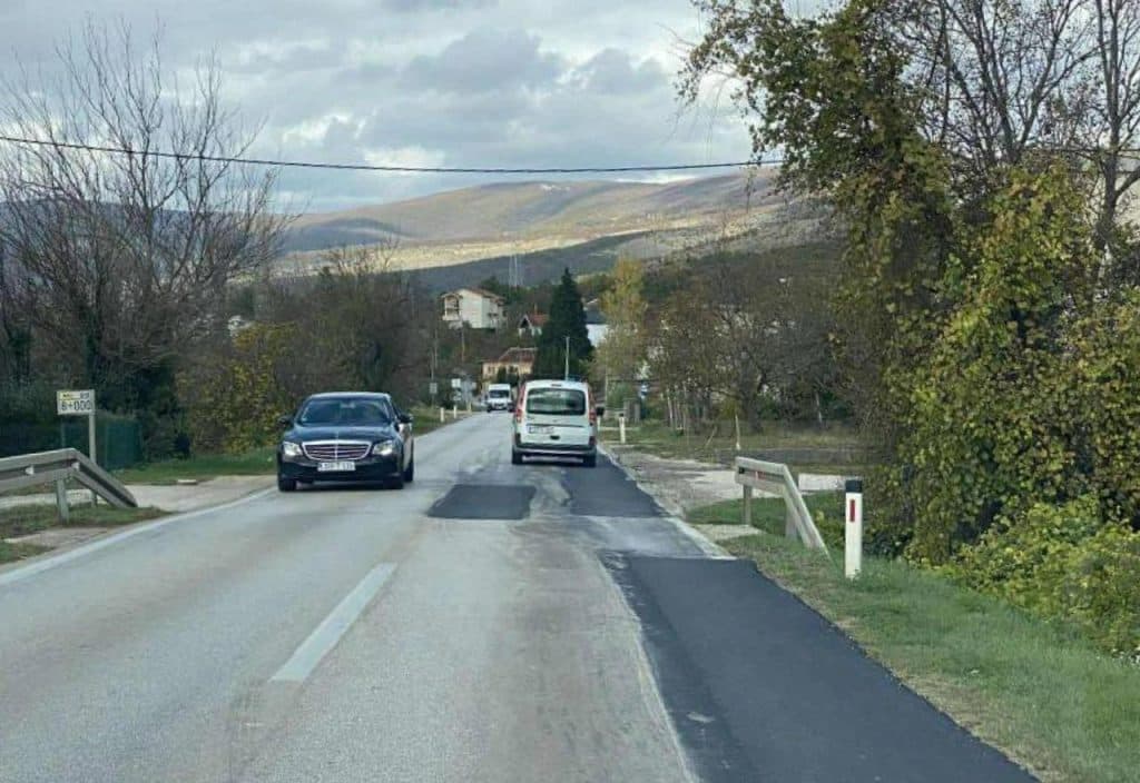 Ilustracija članka: “Sanacija” ceste između Širokog Brijega i Mostara postala nova opasnost