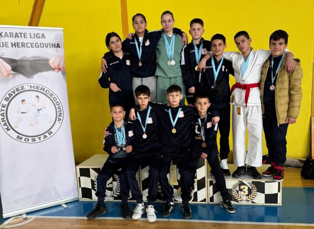 Ilustracija članka: Uspješan nastup Karate kluba Grude na 4. kolu lige Regije Hercegovina u Mostaru