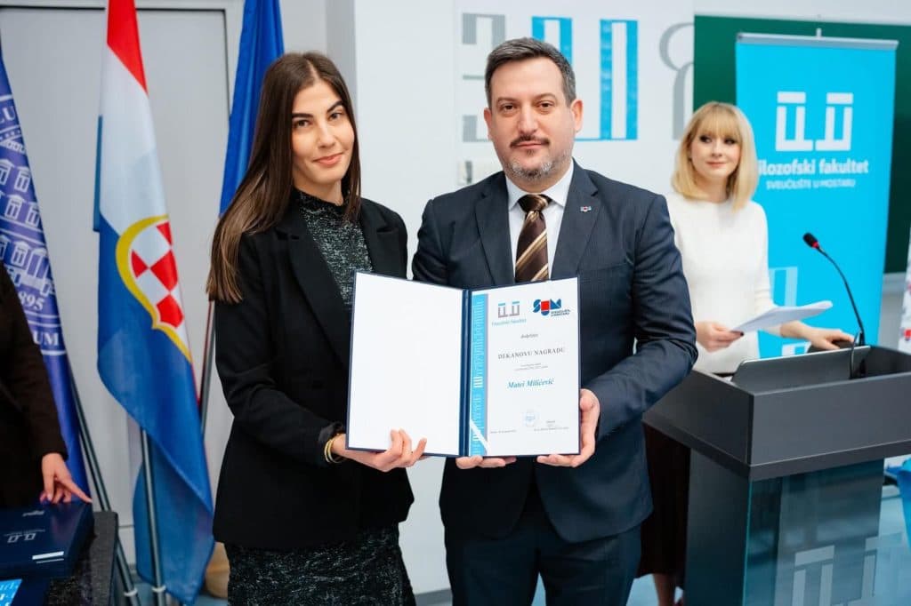 Ilustracija članka: Gruđanka Matea Milićević dobitnica Dekanove nagrade