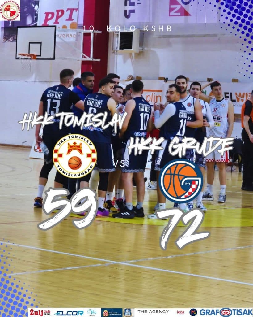 Ilustracija članka: Košarkaši Gruda slavili protiv ekipe Tomislav