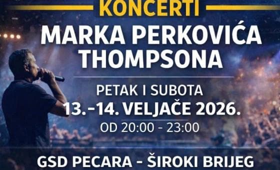 Ilustracija članka: Policija izdala upute uoči Thompsonova koncerta u Širokom Brijegu