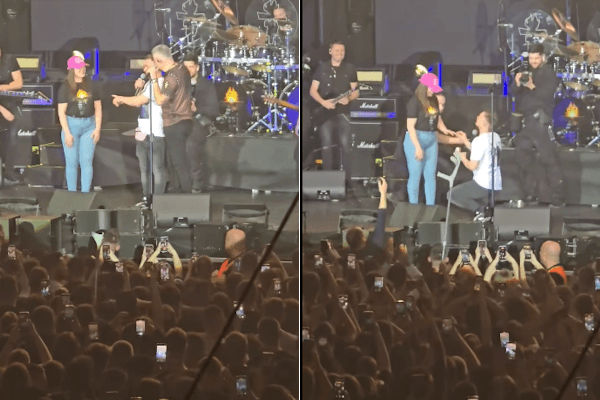 Ilustracija članka: “Pale” zaruke na Thompsonovu koncertu u Širokom Brijegu