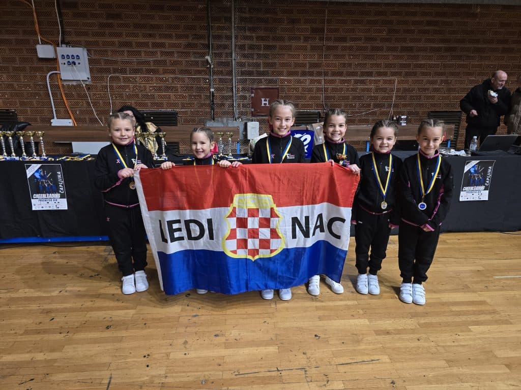 Ilustracija članka: Kadetkinje Cheerleading kluba Ledinac zlatne u BiH, juniorke izborile Europsko prvenstvo