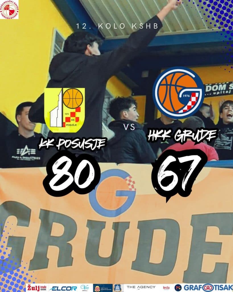 Ilustracija članka: Košarkaši Gruda poraženi na gostovanju u Posušju