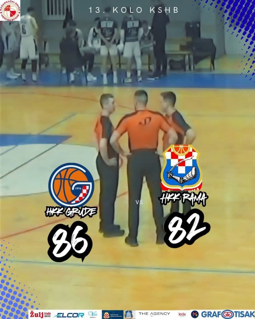 Ilustracija članka: Košarkaši Gruda slavili protiv Rame