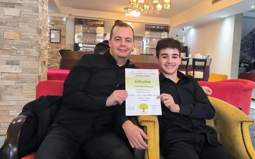 Ilustracija članka: Veliki uspjeh učenika Glazbene škole Grude: Zvonimir Ćorluka osvojio prvu nagradu