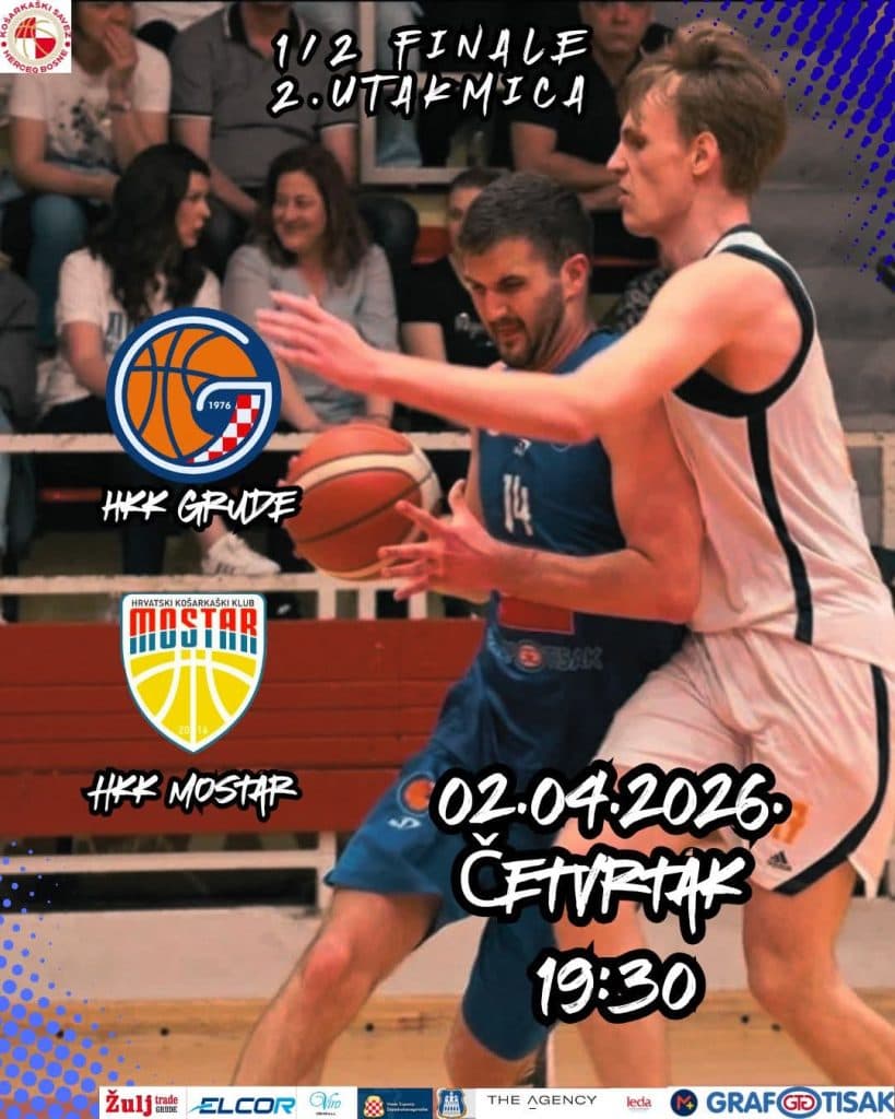 Ilustracija članka: U četvrtak druga polufinalna utakmica između Gruda i Mostara