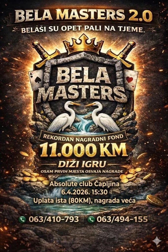Ilustracija članka: BELA MASTERS 2026. – najveći turnir u beli u regiji