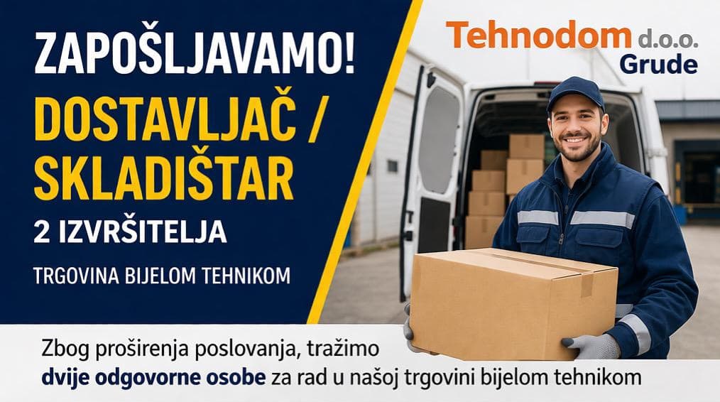 Ilustracija članka: Tehnodom d.o.o. Grude raspisao natječaj za posao