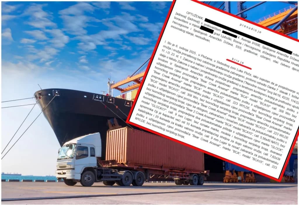 Ilustracija članka: Osuđen 58-godišnjak s boravištem u Ljubuškom: Poslao kontejner pun oružja iz SAD-a