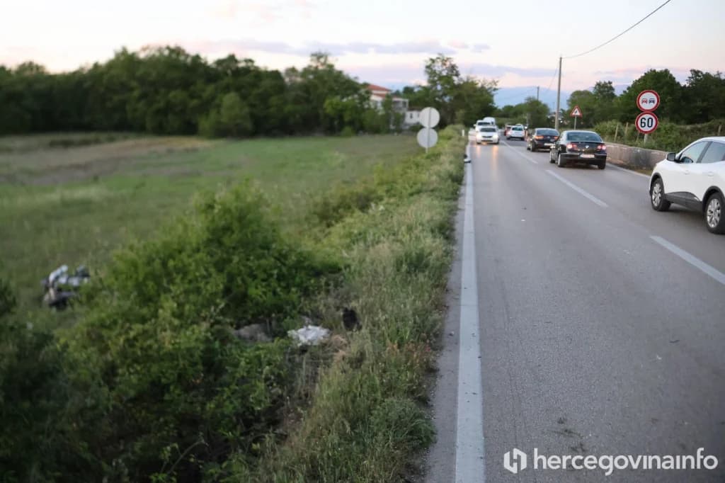 Ilustracija članka: Detalji tragedije kod Mostara: Na mjestu poginuo motociklist, suvozačica ozlijeđena