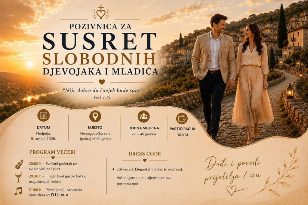 Ilustracija članka: U nedjelju susret za slobodne djevojke i mladiće
