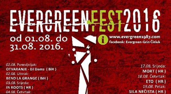 Ilustracija članka: Čitluk: I ove godine bogat program Evergreen Festa