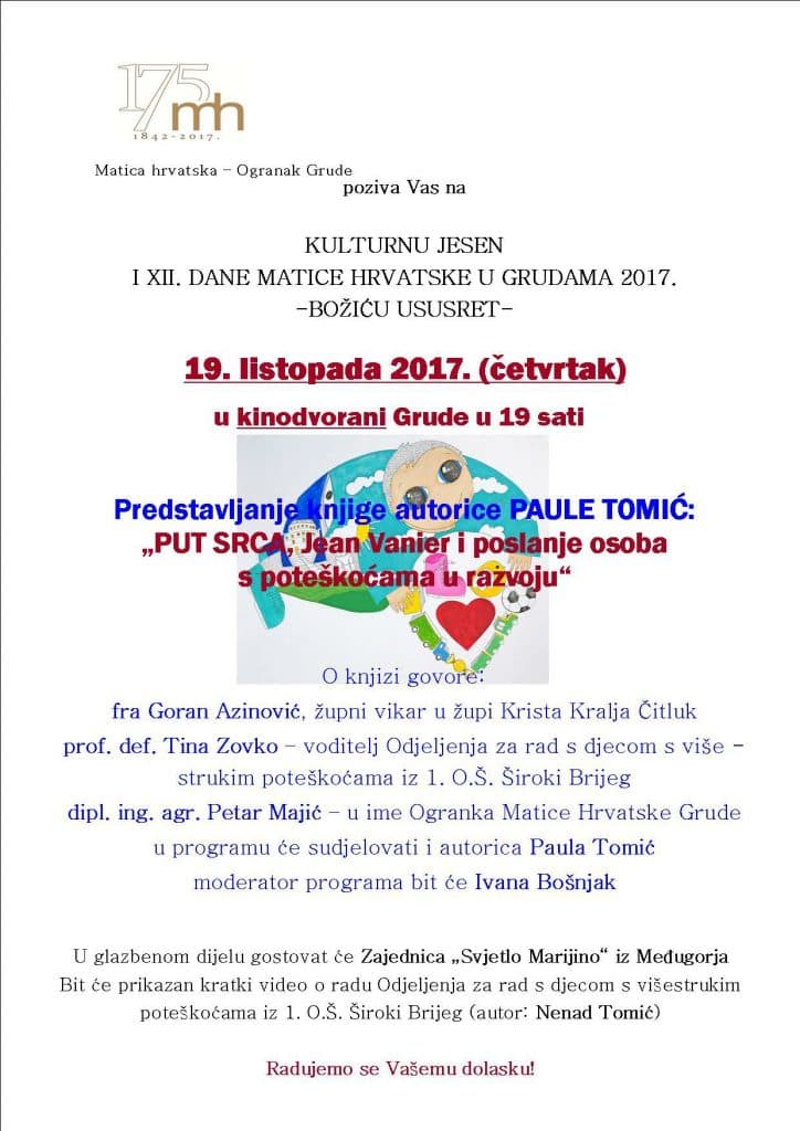 Ilustracija članka: NAJAVA: U četvrtak u Grudama predstavljanje knjige autorice Paule Tomić