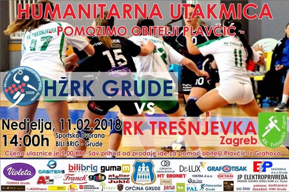 Ilustracija članka: U nedjelju u Grudama humanitarna rukometna utakmica za obitelj Plavčić