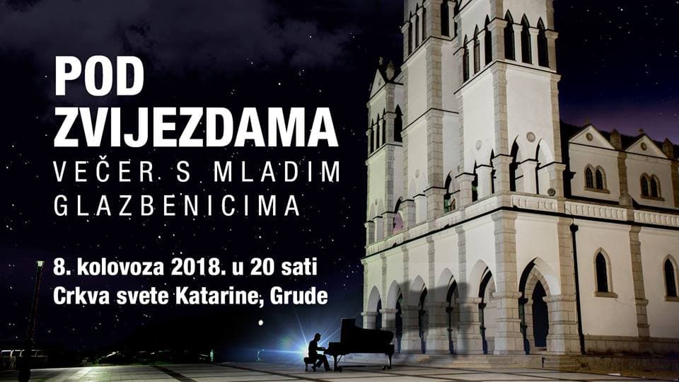 Ilustracija članka: NAJAVA: Koncert “Pod zvijezdama” ispred Crkve svete Katarine u Grudama